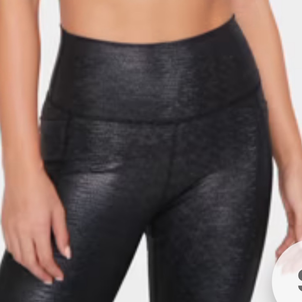 LE Senita Athletics Shakti Pants in Black Snake Sz M